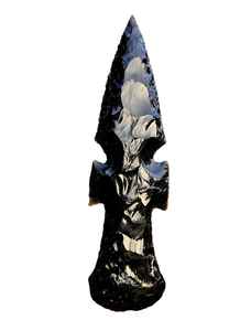 Articles décoratifs artisanaux taillés à la main : pointes de flèches, croissants de lune et lames rituelles - Product Image 2