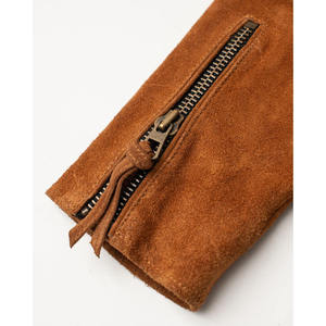 Cowboy Leather <b>Jacket</b> Western Fringe <b>Suede</b> <b>Jacket</b> for Men Vintage Rodeo Style Festival Leather <b>Jacket</b> Zipper Closure - Product Image 4