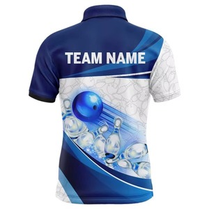 Wholesale Custom Men's Sporty Strike <b>Bowling</b> for Shirt with Knitted Fabric Breathable & Quick Dry for Team <b>Bowling</b> - Product Image 6