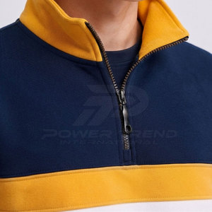 เสื้อสเวตเชิ้ตผู้ชายแบบสวมใส่สบายสำหรับฤดูหนาว ทรงโอเวอร์ไซส์ คอซิป ¼ ซิป แขนยาว แห้งเร็ว ระบายอากาศได้ดี เหมาะสำหรับการเดินทางกลางแจ้งและใช้ในชีวิตประจำวัน - Product Image 5