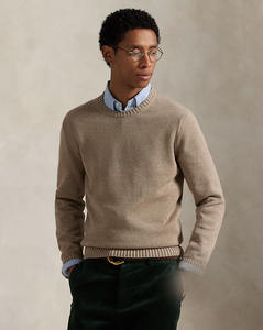 Pull-over personnalisé pour homme en coton 100% respirant avec doublure en laine tricotée, motif à carreaux, style décontracté streetwear, tendance et élégant - Product Image 1