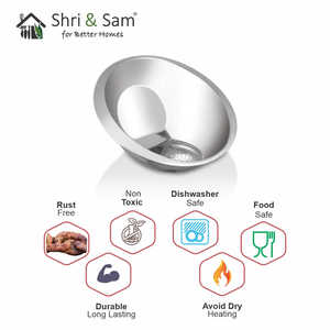 Colador de alimentos de acero inoxidable o herramienta de pasta perforada - Product Image 2