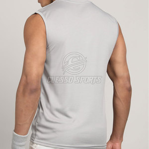 Camiseta sin Mangas con Color Personalizado, Camiseta sin Mangas con Logotipo Impreso al por Mayor, Camiseta sin Mangas de Alta Calidad - Product Image 4