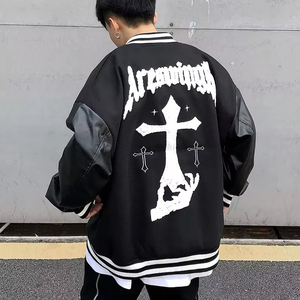 Men's Custom Wool Varsity <b>Jacket</b> Long Length Winter Coat Covered Button Breathable Windproof Eco-Friendly Plus Size - Product Image 4