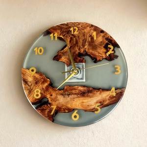 Premium Handmade Wooden <b>Wall</b> <b>Clock</b> Natural Wood Grain Round Hanging <b>Clock</b> for Living Room Bedroom Office <b>Wall</b> <b>Decor</b> Gift Item - Product Image 5