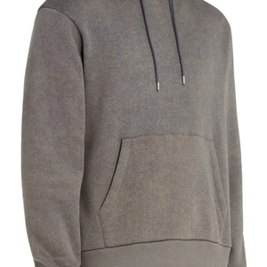 Sweat à capuche personnalisé en molleton 100% coton, délavé à l'acide, teint uni, respirant, coupe-vent, avec poches, nouveau style hiver, basiques, impression de logo personnalisée - Product Image 6