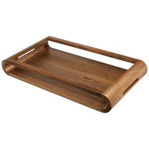 Plateau de service en bois naturel fait main, tendance et de qualité supérieure, idéal pour servir les aliments, plateau en bois de manguier pour la maison, le bureau et la cuisine - Product Image 5