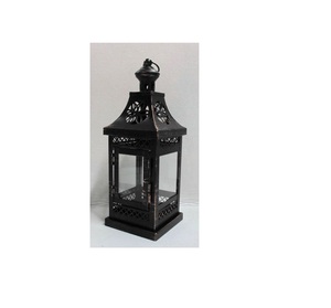 Customized Factory Bulk Selling Metal & Glass <b>Lantern</b> With Shiny <b>Black</b> Finish Candle <b>Lantern</b> for Outdoor & Home Decor - Product Image 3