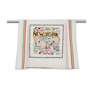 Serviettes de cuisine indienne sur mesure 150 Gsm ultra douces 100% coton pulpe de golf huile antiadhésive à la demande logos brodés - Product Image 3