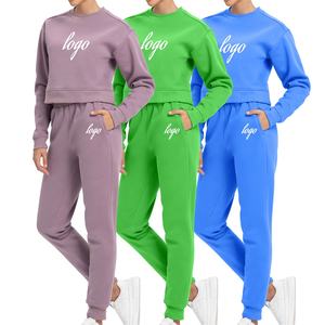 Econex Sports OEM Survêtement en coton pour femmes Logo personnalisé Ensemble de sweat à capuche 2 pièces Sweat-shirt respirant en molleton imprimé personnalisé Vente en gros - Product Image 5