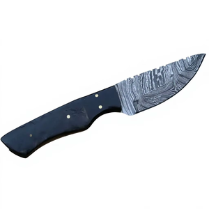 Cuchillo de Campo Damasco de Venta Caliente con Hoja de Acero Inoxidable Estampada y Mango G10, Cuchillo para Camping y Caza, Venta al por Mayor OEM - Product Image 1