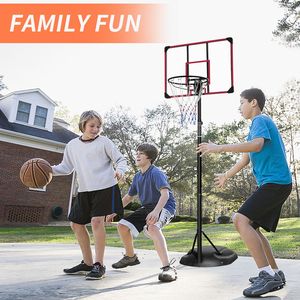 Sistema Canestro da Basket Portatile Regolabile 2,3m-2,8m con Tabellone da 81 cm e Ruote per Giovani e Adulti - Attrezzatura per Campo Interno - Product Image 5