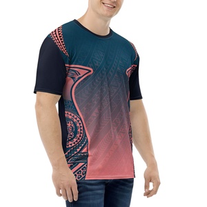 เสื้อยืดซับลิเมชั่นคุณภาพสูง ผลิตจากโพลีเอสเตอร์ 100% พร้อมดีไซน์ตามสั่งและรองรับการพิมพ์แบบ OEM เหมาะสำหรับเสื้อยืดกีฬา - Product Image 3