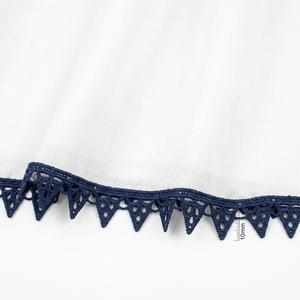Encaje Guipur Geométrico Azul Marino de 10 mm de Primera Calidad, Borde de Encaje de Lujo Ecológico para Accesorios de Ropa, Calzado, Manualidades, Decoración y Embalaje - Product Image 4