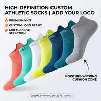 Chaussettes de sport athlétiques respirantes avec coussinets de compression pour basketball, course à pied, football, cyclisme, tennis, logo personnalisé, OEM, vente en gros