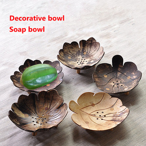Premium Coconut Shell <b>Soap</b> Dish Decorative Bathroom <b>Soap</b> <b>Holder</b> for Kitchen Sink Counter Display - Product Image 5