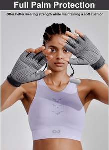 Guantes de Entrenamiento para Hombre, Guantes de Gimnasio, Guantes de Fitness, Guantes de Entrenamiento para Mujer y Hombre, Guantes Antideslizantes sin Dedos para Levantamiento de Pesas - Product Image 4