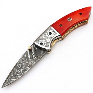 Couteau pliant de camping personnalisé, multifonctionnel, avec étui en cuir, à prix avantageux, couteaux pliants - Product Image 2