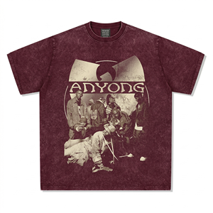 T-shirts d'été luxueux pour hommes 100% coton Pima 250g, coupe oversize, col épais, motif tricoté uni - Product Image 1