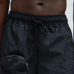 Stylish <b>Shorts</b> For <b>Men</b> With Adjustable Drawstring Closure Ideal For Sports Running Hiking Gym Workout With <b>Zip</b> <b>Pockets</b> And Logo - Product Image 2