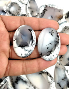 Lot de mélange de cabochons d'opale de dendrite naturelle Cabochon lisse Unique Gemstone Dendrite Cab Wire Wrapping Gemstone Jewelry Making - Product Image 4