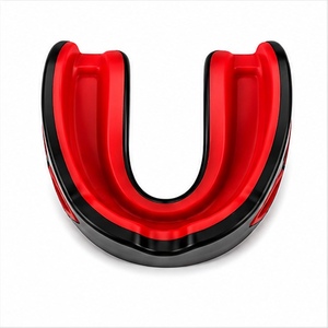 Protège-dents Dynamic Gears Noir Rouge en EVA, réglable, écologique, pour la boxe, adultes, léger, non toxique, avec boucle - Product Image 4