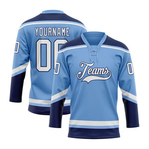 Jersey de Tela Suave para Entrenamiento y Partidos de Liga, Jersey de Hockey sobre Hielo Sublimado Personalizado, Blanco, Rosa, Verde, Cuello en V - Product Image 3