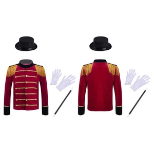 4-16 Enfants Garçons <span class=keywords><strong>Cirque</strong></span> Costume Sets Tops Avec Chapeau Baguette Magique Gants Sets pour Cosplay Dress up Performance Theme Party Role Play - Product Image 2