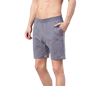 Pantalones Cortos Bermuda de Algodón Azul Marino para Hombre, Cintura Media, Elásticos, Transpirables, Casuales, de Punto, con Bolsillos - Product Image 4