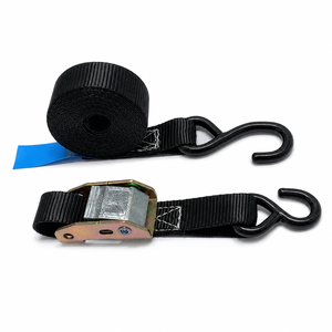 Correa de Carga de Poliéster de 25 mm y 250 kg con Hebilla de Leva y Gancho en S para Sujeción de Carga, Fabricante OEM Profesional - Product Image 1