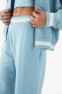 Pantalon de survêtement droit d'hiver pour femme, logo imprimé DTF personnalisé, streetwear, polyester/coton, molleton respirant - Product Image 4