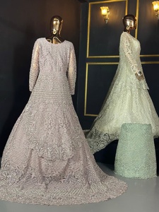 Grand Net Lehenga Choli con diseño de corte de rastro largo de trabajo de piedra Jarkan pesado completo Ideal para funciones nupciales y festivas - Product Image 2