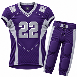 ชุดยูนิฟอร์มอเมริกันฟุตบอลชาย แบบซับลิเมชั่น คอวี แขนสั้น ผ้าโพลีเอสเตอร์ ระบายเหงื่อได้ดี กระชับรูปร่าง ใส่ได้ทุกฤดู - Product Image 5
