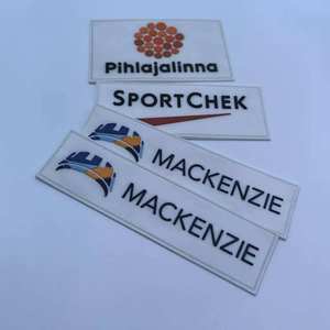 Badge en silicone PVC personnalisé en gros, patch logo 3D gaufré pour vêtements, chaussures, sacs, chapeaux, décoration par presse à chaud - Product Image 3