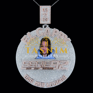 Pendentif Lettre Christian EL CAPPY en Or Plaqué 10K, Certifié GIA, Moissanite VVS Taille Brillant, Personnalisé Argenté Style Hip Hop - Product Image 4