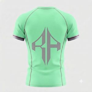 Nuevo Diseño de Cuello Redondo para Camiseta de Rashguard de MMA con Material de Spandex/Poliéster, Impresión por Sublimación, Logotipo Personalizado por RIVIAN ATLANTIC - Product Image 3