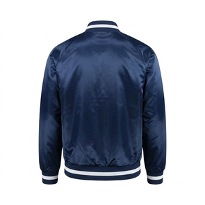 Modern Athletic Stand Collar Varsity Jacket for Men and Women Custom Embroidery <b>Wool</b> Blend Letterman Team <b>Coat</b> with Front Logo - Product Image 2