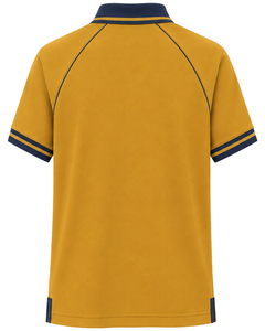 Camiseta Polo Personalizada para Hombre, Color Azul Mostaza, Ropa Deportiva Informal, Transpirable, de Manga Corta, Mezcla de Algodón - Product Image 2