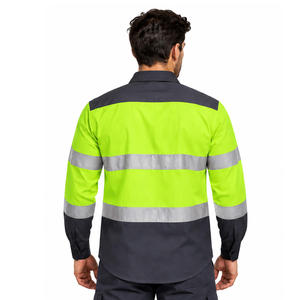 เสื้อเชิ้ตยูนิฟอร์มคุณภาพสูง OEM ขายดี เสื้อผ้าทำงานสำหรับผู้ชาย ทนทานมาก มาตรฐานสากล เสื้อแจ็คเก็ตทำงานสำหรับผู้ชาย - Product Image 2