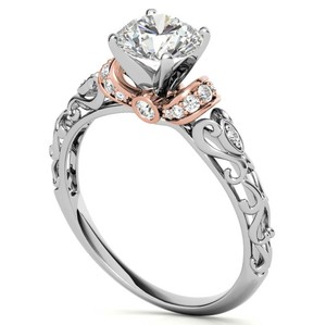 Bague de Fiançailles Solitaire en Moissanite, Argent Sterling 925 Plaqué Or Blanc, Luxe, pour Mariage, Anniversaire, Fête - Product Image 4