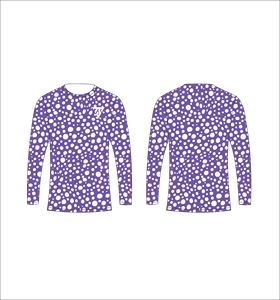 เสื้อยืดแขนยาวลายพรางสีเขียวอมฟ้าสำหรับผู้ชาย ลายจุดสีขาวทรงเรขาคณิต คอกลม เสื้อยืดลำลอง สตรีทแวร์ เสื้อออกกำลังกาย - Product Image 5