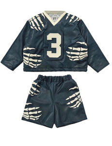 Ensembles de survêtements et shorts en similicuir tendance avec logo personnalisé, design haut de gamme, pour hommes, en vente - Product Image 4