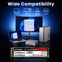 Taimi M.2 SATA 3.0 Internal SSD 128GB-2TB Cangkang Plastik Kecepatan Tinggi untuk PC Desktop