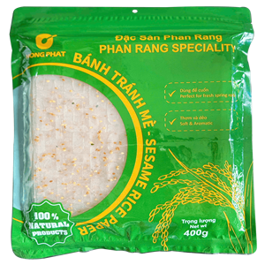 Hong Phat Sesame Rice <b>Paper</b> <b>Roll</b>-High Quality Vietnam-made Traditional Food Wrapping Child-friendly Instant OEM Budget-Friendly - Product Image 1