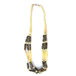 Collar Étnico con Cuentas de Hueso y Patrón Geométrico, Joyería de Moda Unisex para Mujer al Mejor Precio al por Mayor - Product Image 2