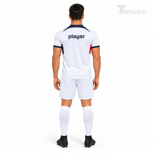 Uniformes de Fútbol Unisex Personalizables con Impresión por Transferencia de Calor, 100% Poliéster, Nuevo Diseño Propio, Camiseta y Pantalones Cortos de Pakistán - Product Image 3