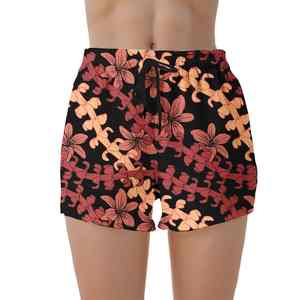 Nouvelle Collection 2026 – Short de Plage Femme Taille Haute Coupe Droite Sportif Imperméable avec Logo Personnalisé pour l'Été - Product Image 4