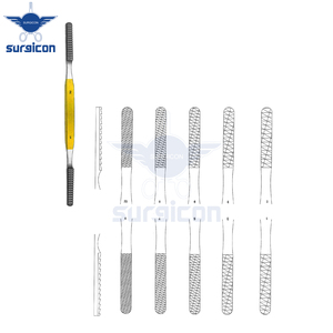Râpes nasales Fomon 20,5 cm / 8 pouces, ensemble standard de 5 avec inserts en carbure de tungstène TC pour le façonnage et la remodelage précis des os nasaux - Product Image 6