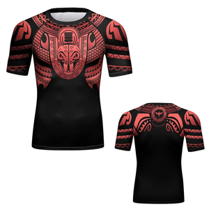 Men Long Sleeve Sun Protection Clothes Compression Boxing Jersey Quick Dry Muscular T <b>Shirt</b> For Men High Quality Custom Logo - Product Image 2
