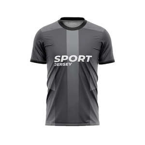 OEM/ODM Men's Eco-Friendly Quick Dry Breathable Summer Soccer Jersey 100% Polyester Lightweight Sublimation Print V-neck Half - Product Image 3